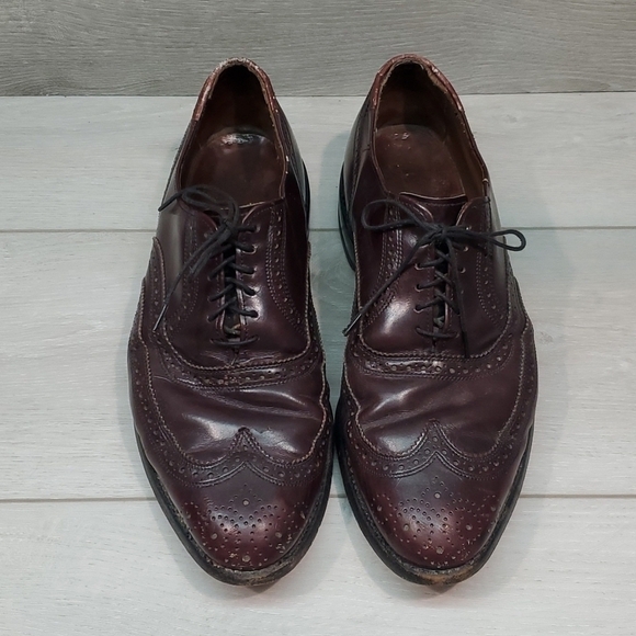 Allen Edmonds Mens 01445 Leather Loafer Dress Oxford shoes sz 9.5D main image 12